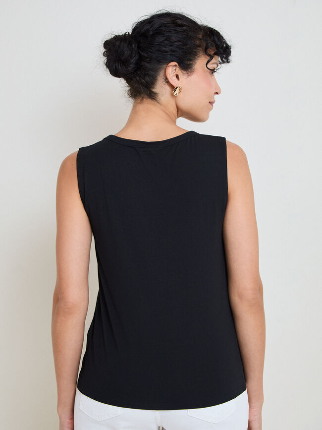TOP FLOR 3D Negro