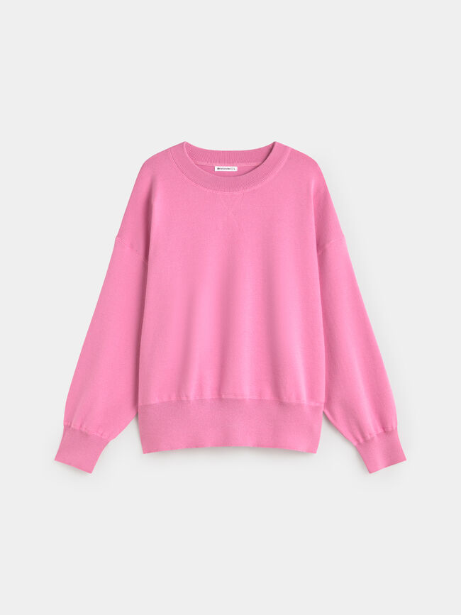JERSEY SUDADERA BÁSICO Rosa Medio