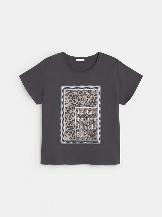 CAMISETA MARCO PLATEADO Gris image number null