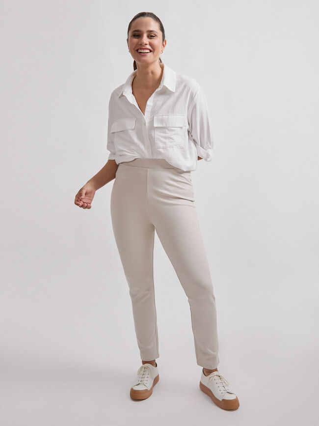 LEGGING PUNTO ROMA Crudo