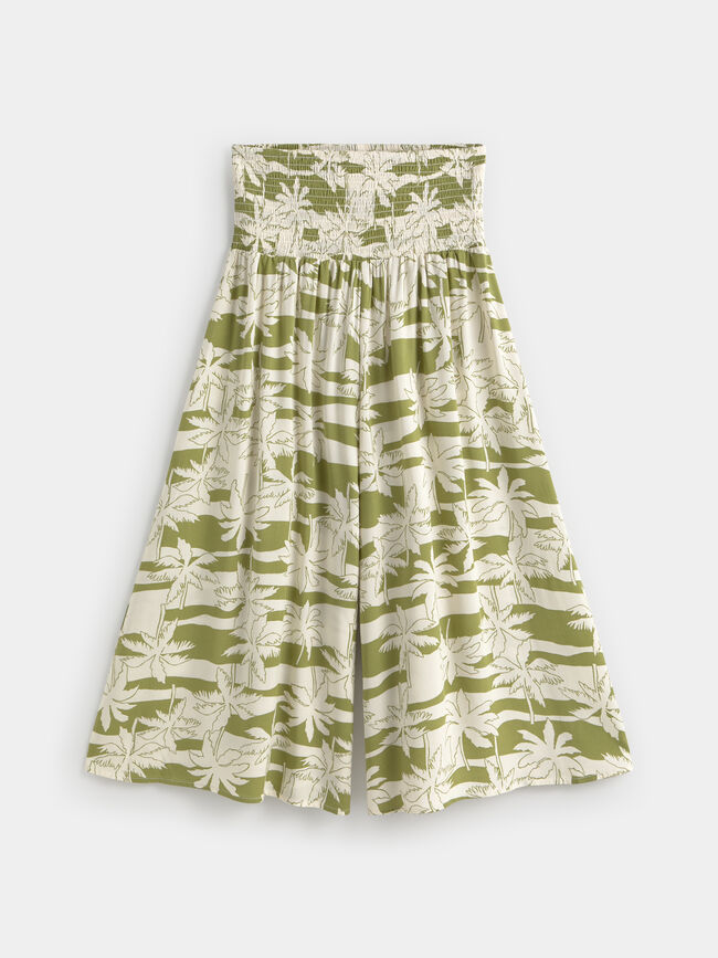 Falda pantalón estampada Crudo