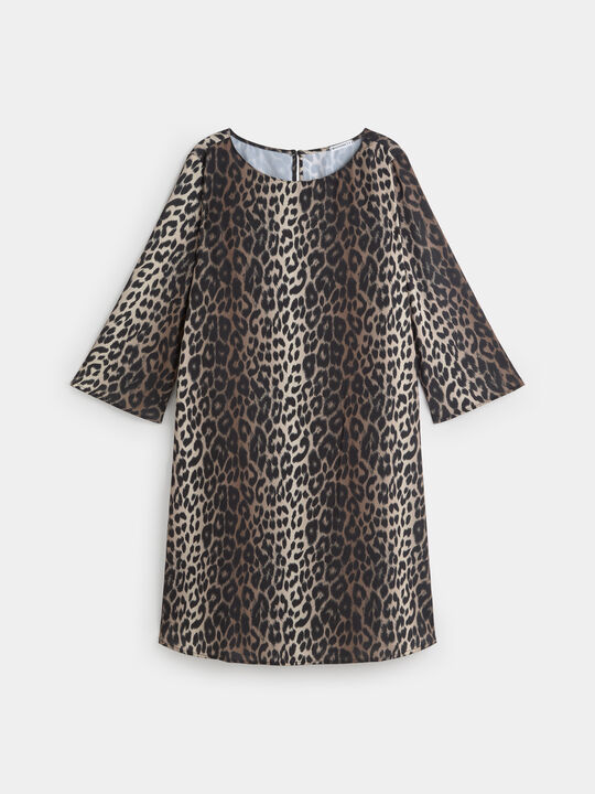 vestido acampanado Negro image number null