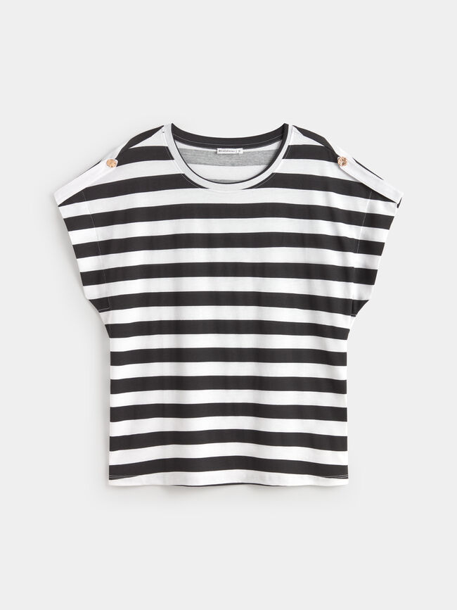 CAMISETA BOTONES TRABILLA Rayas 1