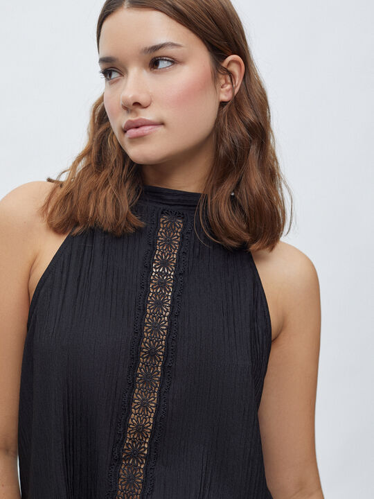 TOP HALTER Negro image number null