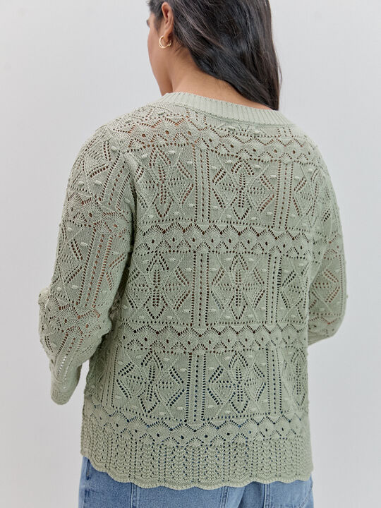 JERSEY CALADO COLOR Verde image number null