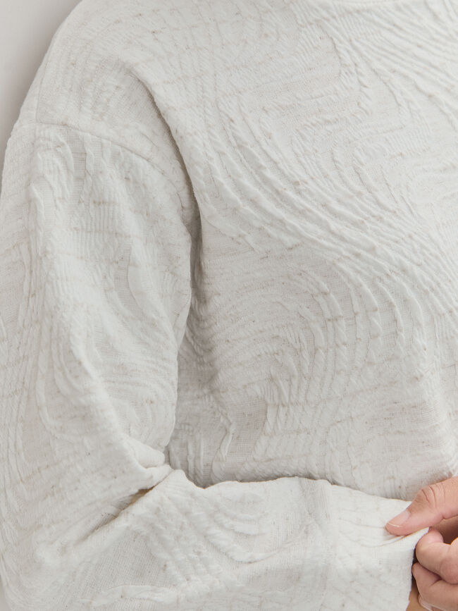 JERSEY TEXTURA Blanco Hueso