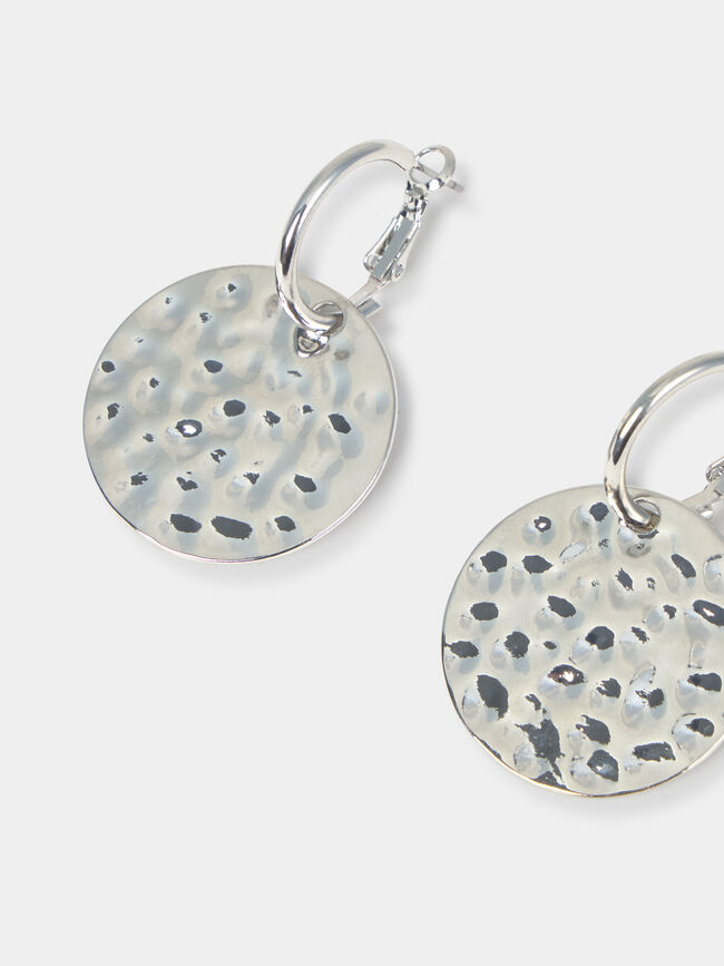 PENDIENTES ESTAMPADO ANIMAL Plata