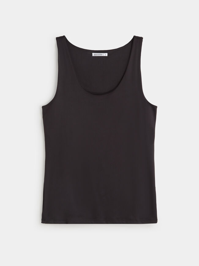 CAMISETA TIRANTE ANCHO Negro