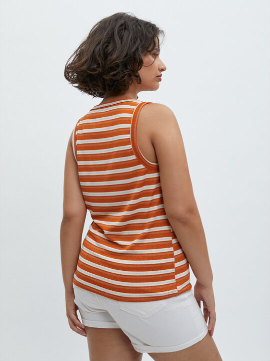 TOP RAYAS LUREX naranja golden image number null