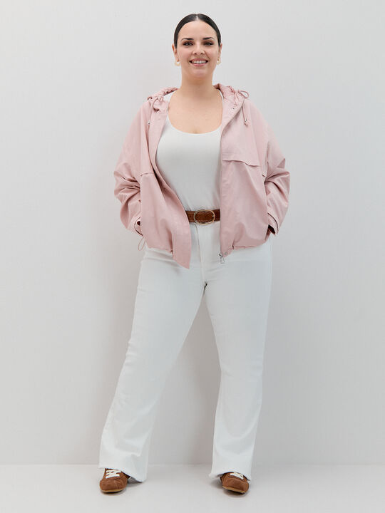 PARKA B&Aacute;SICA CAPUCHA Rosa Colorete image number null