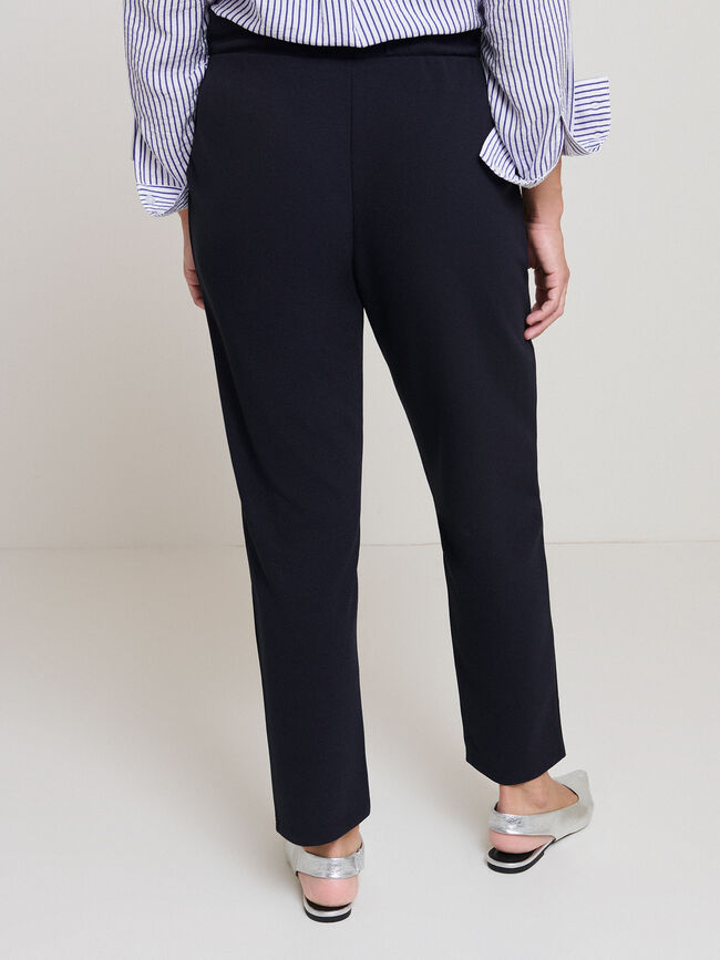 PANTALON DETALLE CINTURA Azul Marino