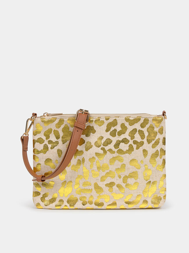 BOLSO ESTAMPADO ANIMAL Crudo