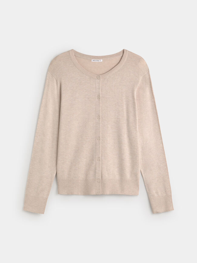 CÁRDIGAN BASICO Beige