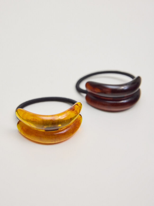 PACK GOMAS ABALORIOS Marron