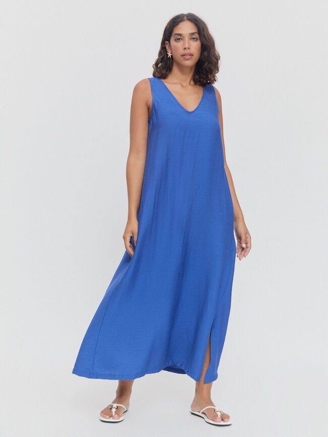 VESTIDO TIRANTE ANCHO Indigo