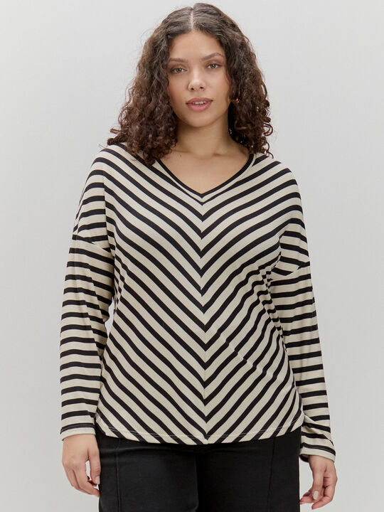 CAMISETA MANGA LARGA Rayas 1 image number null