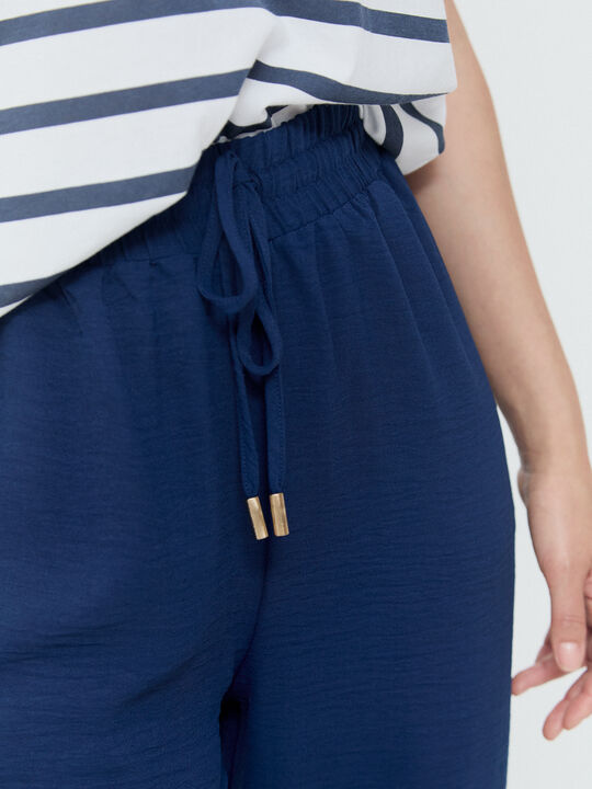 PANTALÓN FLUIDO Azul Noche image number null