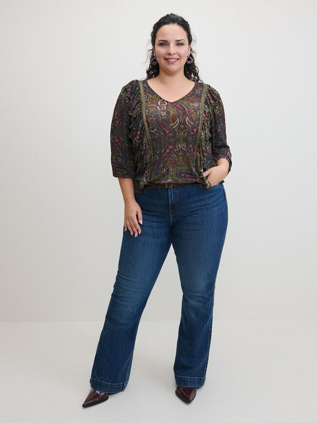 BLUSA VOLANTES Estampado 1