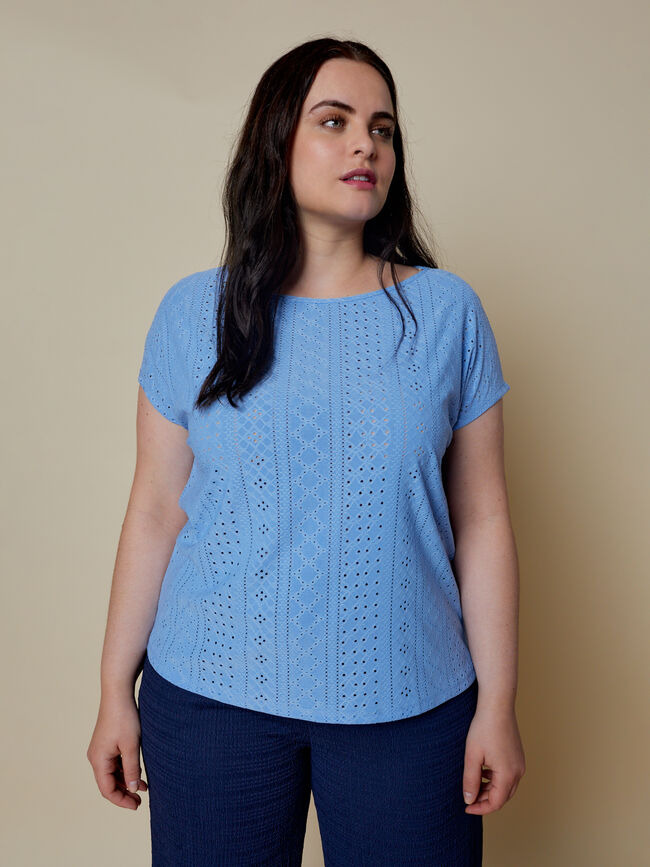 CAMISETA CALADA Azul Medio