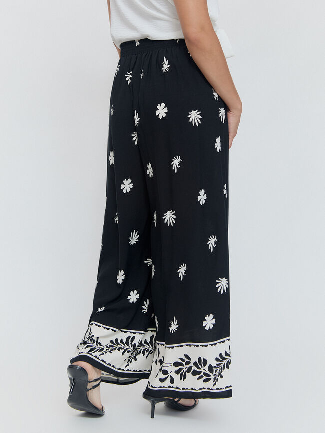 PANTALON PLIEGUES Negro