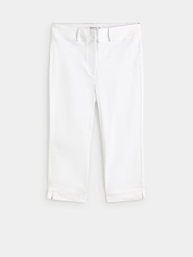 PANTAL&Oacute;N CAPRI Blanco Optico