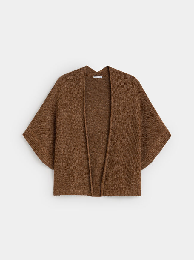 CARDIGAN BRILLO Marron