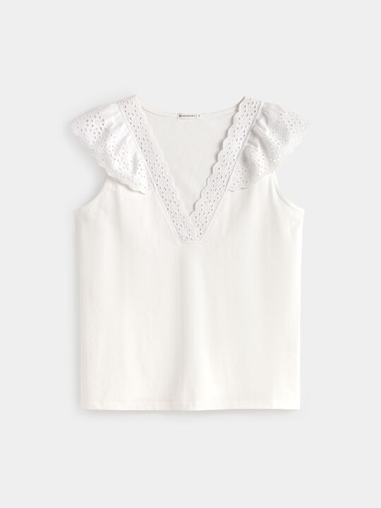 TOP VOLANTES Blanco Optico image number null