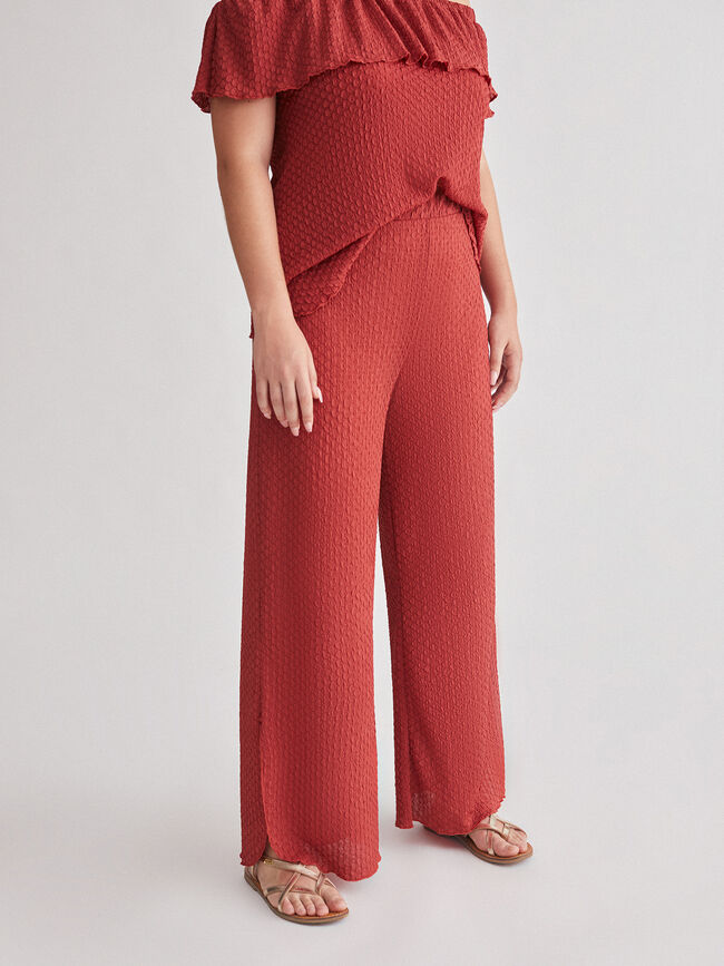 Pantalon bajo redondeado Azafran 2