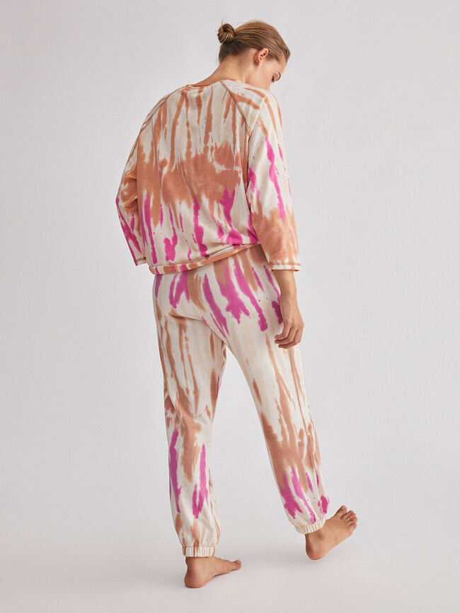 Pantalon jogger tie dye Crudo Claro