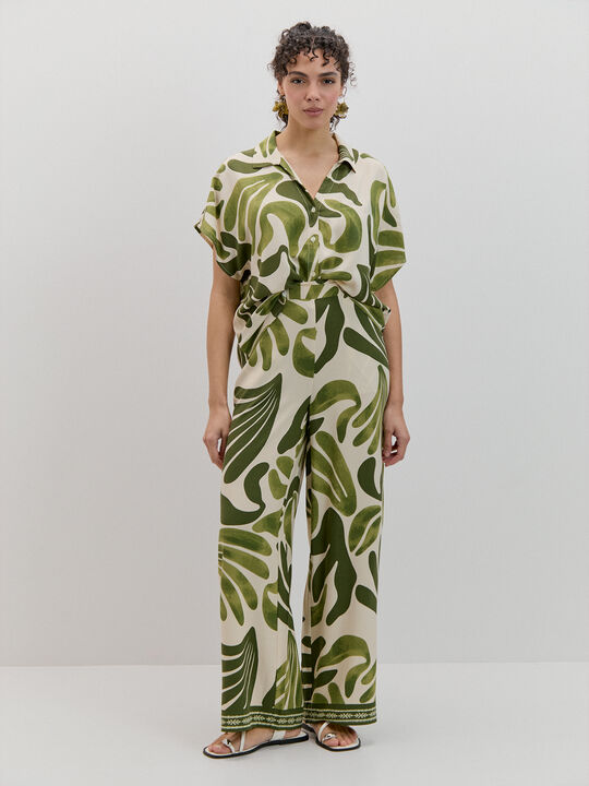 CAMISA MANGA CORTA verde cypress image number null