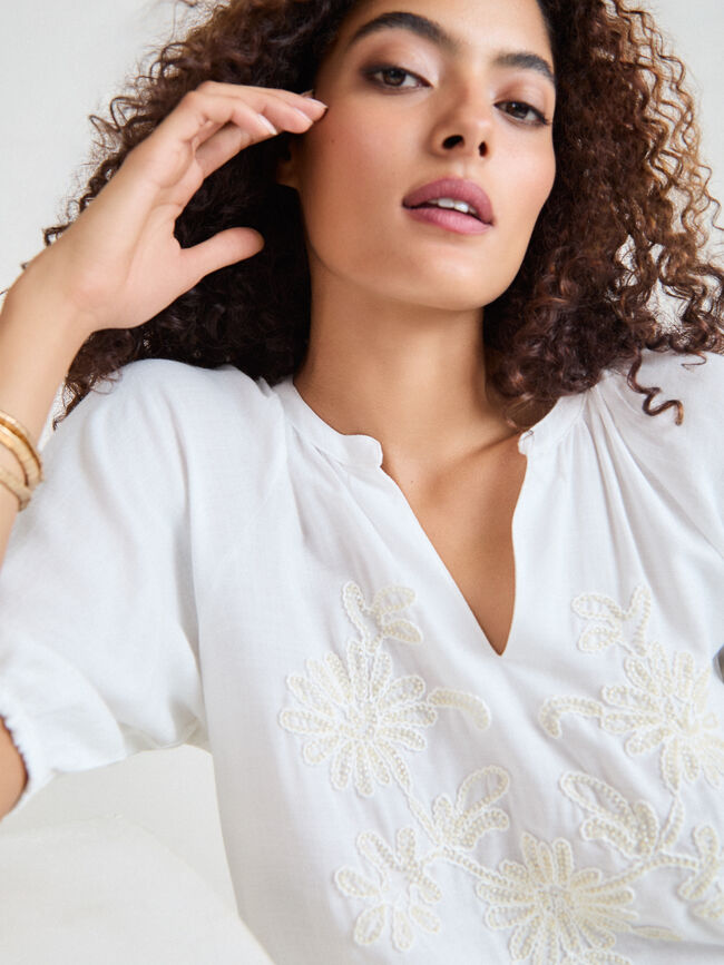 BLUSA BORDADO Crudo
