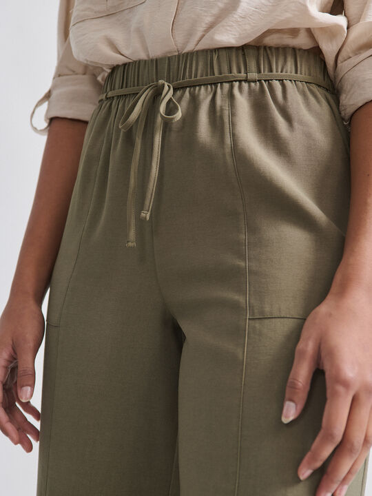 PANTALON BOLSILLO CARPENTER kaki oscuro image number null