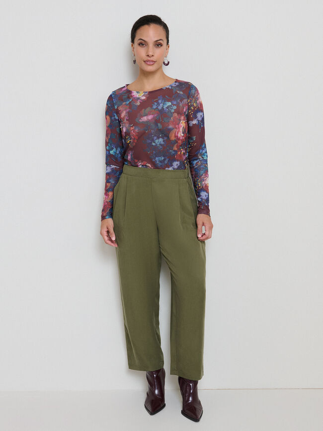 PANTALON BARREL Bosque