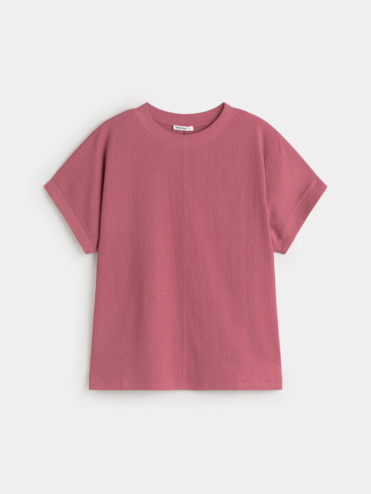 CAMISETA TEXTURA ROSA VINTAGE image number null