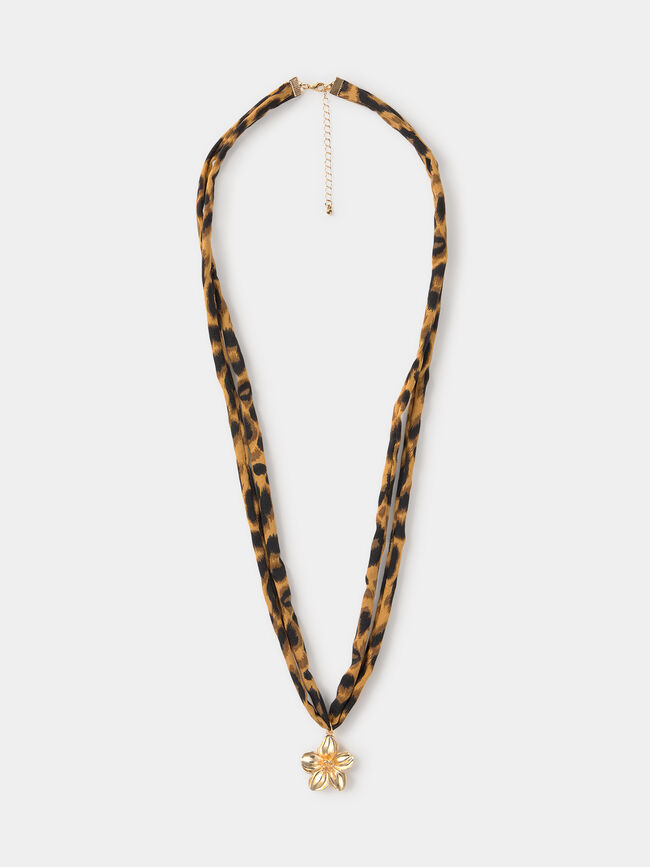 COLLAR ANIMAL PRINT Oro