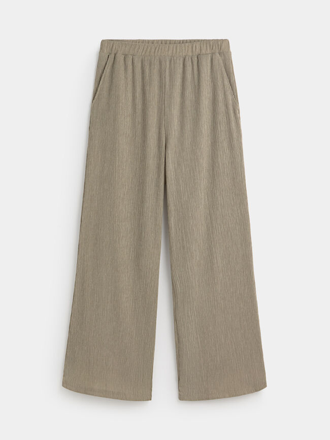 PANTALON TEXTURA ABERTURAS Beige