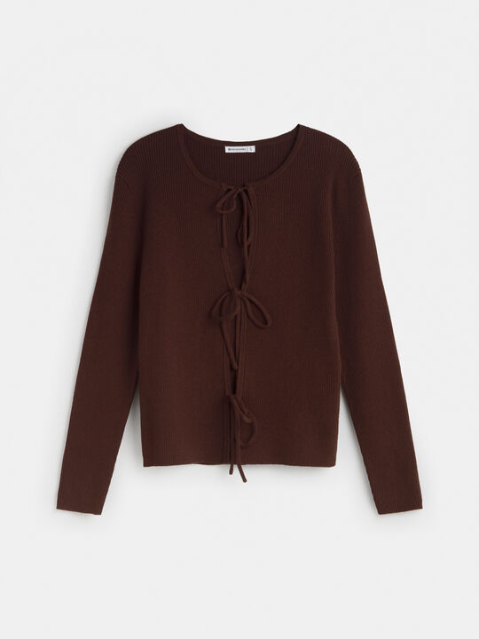 CARDIGAN LAZOS Marron image number null