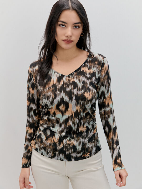 CAMISETA ASIMETRICA Estampado 1 image number null