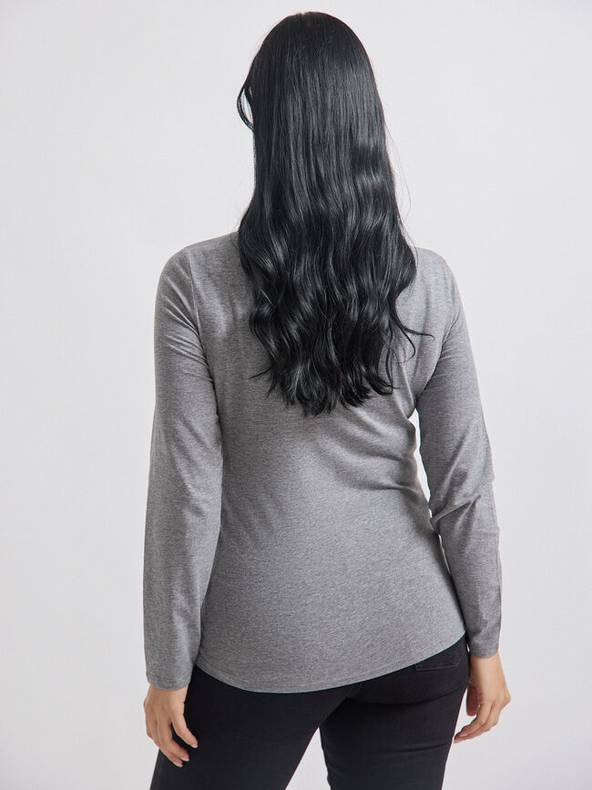 CAMISETA POSICIONAL FLOR Gris Oscuro