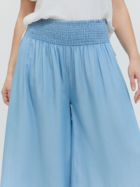 PANTALON CINTURILLA ELÁSTICA Mid blue image number null