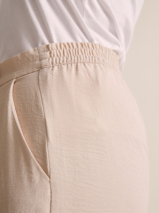 Pantalón culotte fluido Piedra oscuro