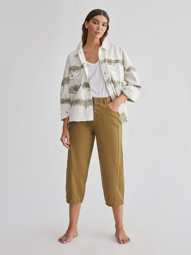 Sobrecamisa tie dye Blanco Natural