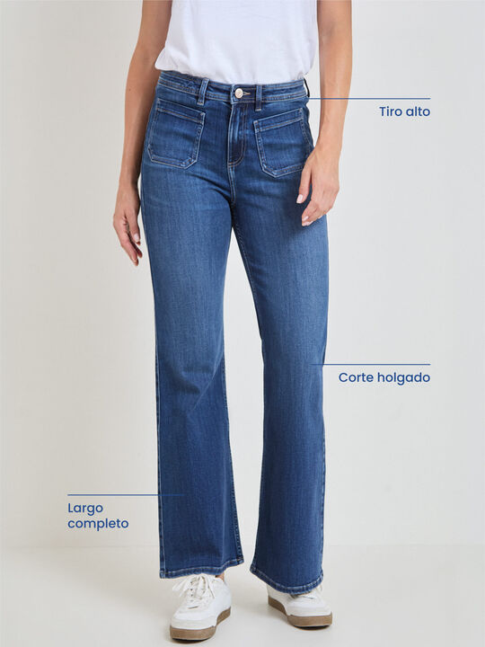 WIDE LEG BOLSILLOS Rinse Wash image number null