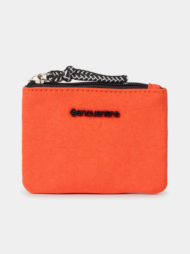 Monedero rectangular cremallera Naranja