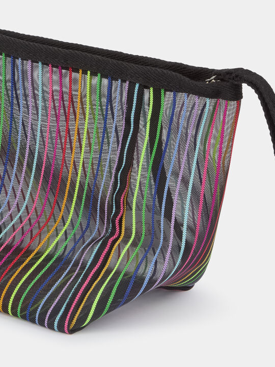 Neceser rayas multicolor Negro image number null