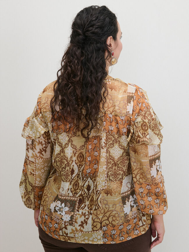 BLUSA ESTAMPADO Crudo