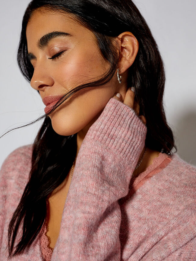 CARDIGAN TRICOT Rosa