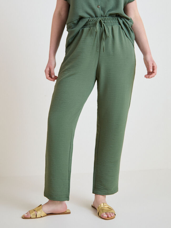 PANTAL&Oacute;N JOGGER Verde oscuro