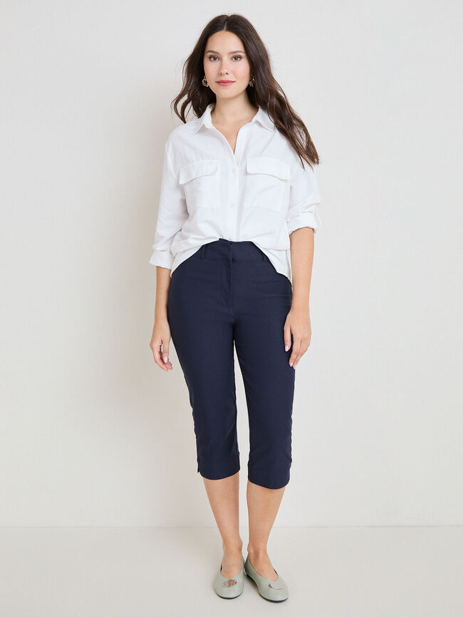 PANTAL&Oacute;N CAPRI Azul Marino