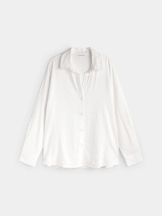 CAMISA ALGODON DOBBY Crudo image number null